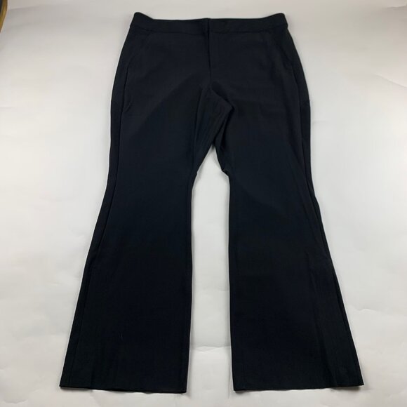 Athleta Black Stretch Stellar Flare Trouser Pant 20 Plus Size - Picture 1 of 9